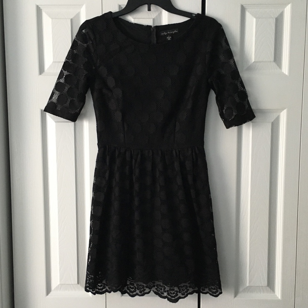 City Triangles Black Lace Dress Junior 7